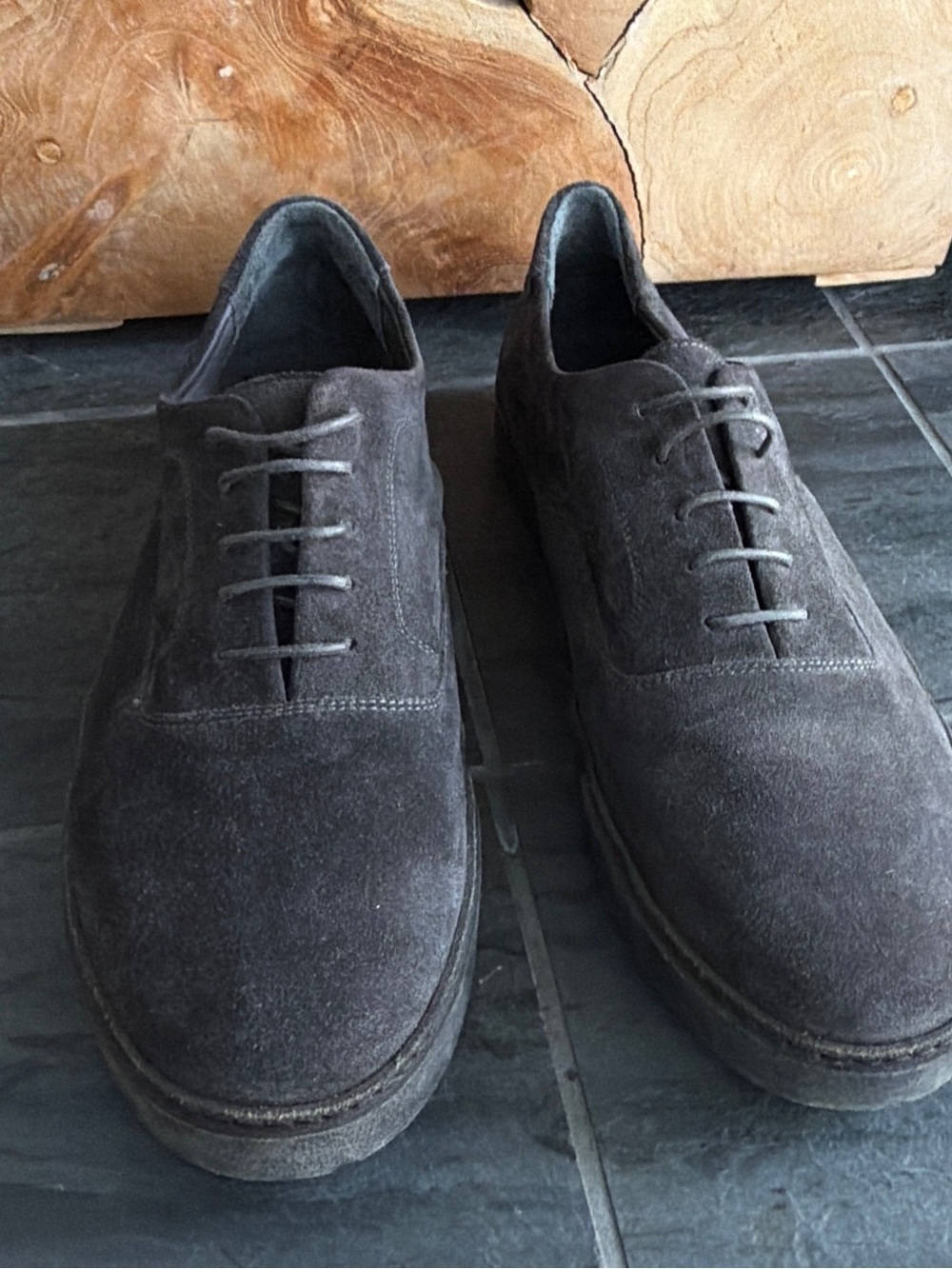 Vince Norris Suede Shoes in Flint grey